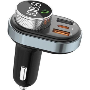 Hurtownia GSM - FM vysílač AWEI C-843, hands-free sada, Bluetooth 5.0, MP3, 1xUSB-A, 1xUSB-C černý/black - AWEI162 - {ean13} - Hurt