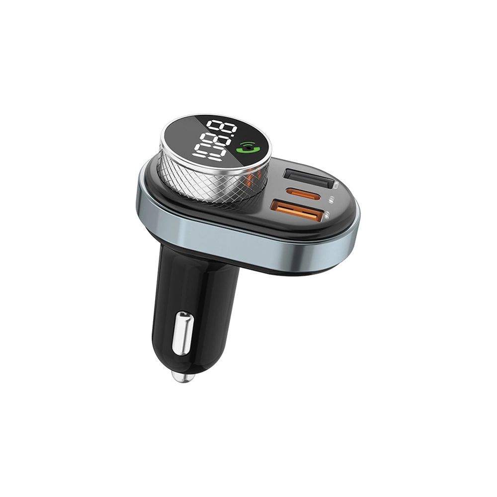 Hurtownia GSM - FM-Transmitter AWEI C-843, Freisprecheinrichtung, Bluetooth 5.0, MP3, 1xUSB-A, 1xUSB-C schwarz/black - AWEI162 - {ean13} - Hurt