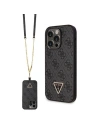 Guess GUHCP14XP4TDSCPK Apple iPhone 14 Pro Max hardcase Crossbody 4G Metal Logo black
