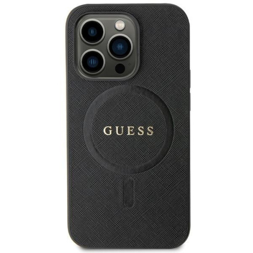Guess Distributor - 3666339155704 - GUE2750 - Guess GUHMP13LPSAHMCK Apple iPhone 13/13 Pro hardcase Saffiano MagSafe black - B2B homescreen
