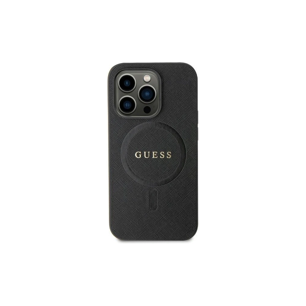 Hurtownia GSM - Etui Guess GUHMP13LPSAHMCK Apple iPhone 13/13 Pro keménytok Saffiano MagSafe fekete/black - GUE2750 - {ean13} - Hurt