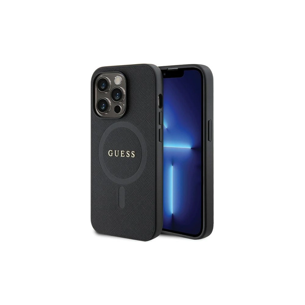 Hurtownia GSM - Etui Guess GUHMP14LPSAHMCK Apple iPhone 14 Pro hardcase Saffiano MagSafe černý/black - GUE2752 - {ean13} - Hurt