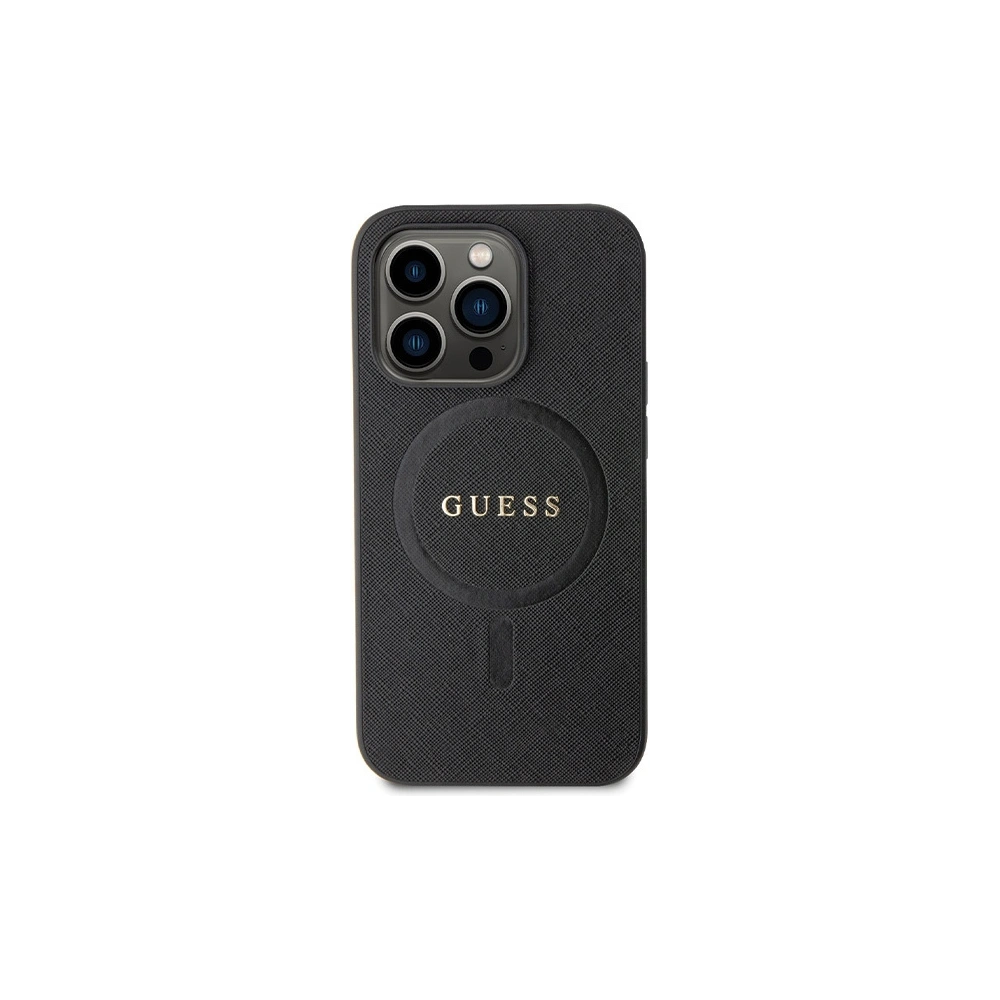 Hurtownia GSM - Etui Guess GUHMP14LPSAHMCK Apple iPhone 14 Pro hardcase Saffiano MagSafe černý/black - GUE2752 - {ean13} - Hurt