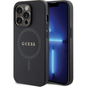 Guess GUHMP14XPSAHMCK Apple iPhone 14 Pro Max hardcase Saffiano MagSafe black