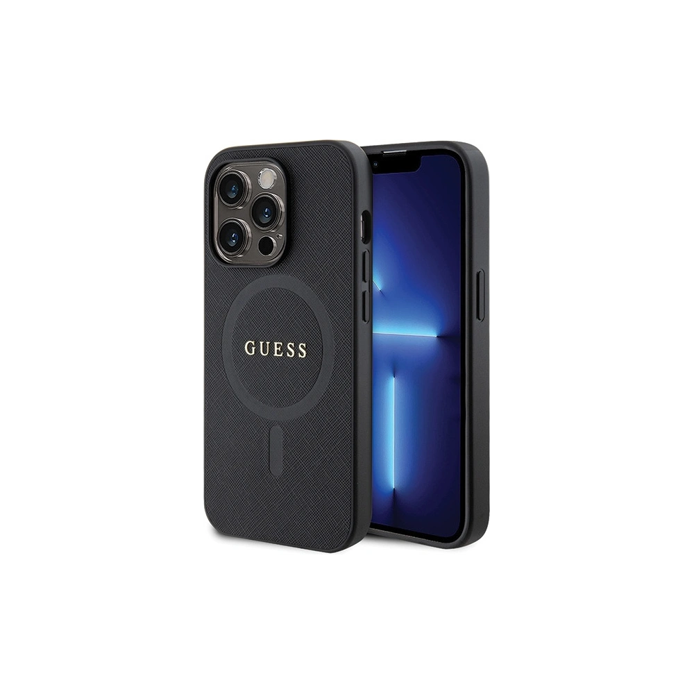Hurtownia GSM - Etui Guess GUHMP14XPSAHMCK Apple iPhone 14 Pro Max kemény tok Saffiano MagSafe fekete/black - GUE2753 - {ean13} - Hurt