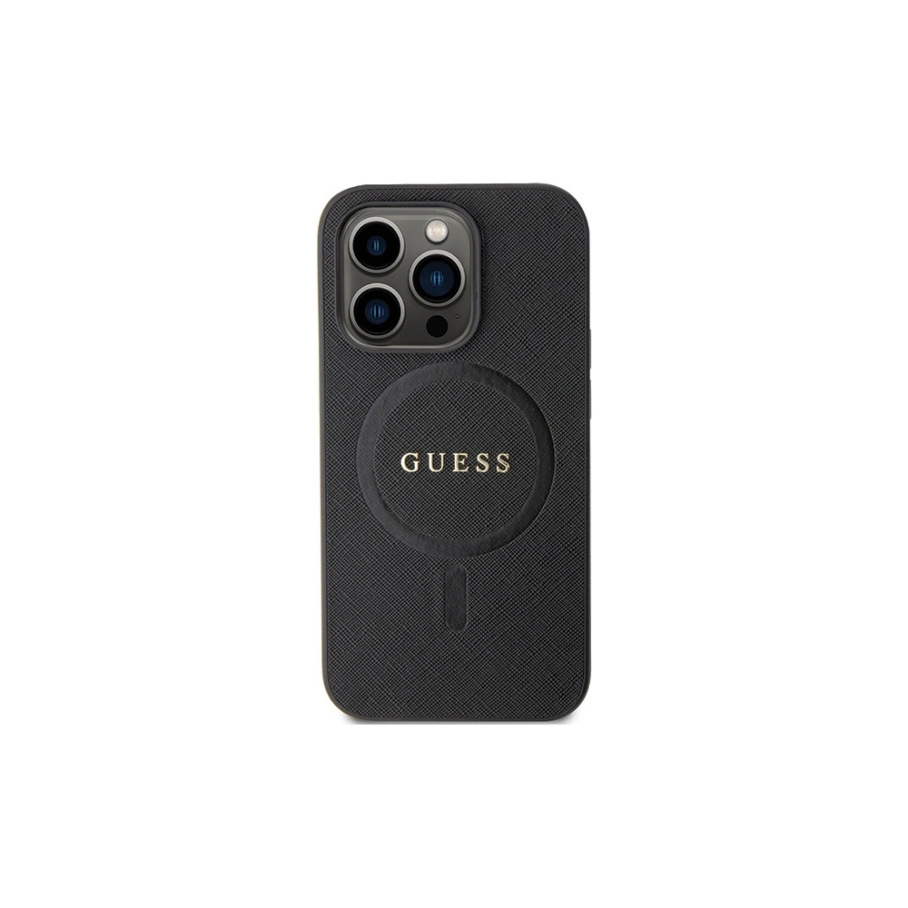 Hurtownia GSM - Etui Guess GUHMP14XPSAHMCK Apple iPhone 14 Pro Max kemény tok Saffiano MagSafe fekete/black - GUE2753 - {ean13} - Hurt