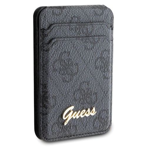 Kieszeń na karty Guess Wallet Card Slot Stand GUWMSHG4SHK MagSafe 4G Classic Logo czarny/black