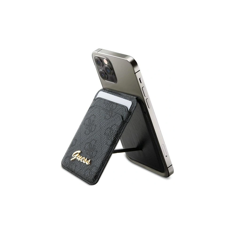 Hurtownia GSM - Kártya tartó Guess Wallet Card Slot Stand GUWMSHG4SHK MagSafe 4G Classic Logo fekete/black - GUE2762 - {ean13} - Hurt