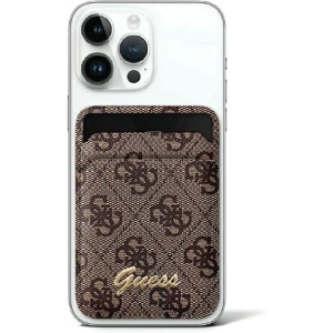 Wholesale Guess Wallet Card Slot Stand GUWMSHG4SHW MagSafe 4G Classic Logo brown - GUE2763 - {ean13} - Hurt