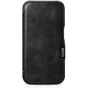 Hurtownia GSM - Etui iCarer Curved Edge Oil Wax Real Leather Folio Case MagSafe Apple iPhone 15 Pro czarne - ICR489 - {ean13} - Hurt
