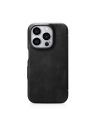 Hurtownia GSM - Case iCarer Curved Edge Oil Wax Echtleder Folio Case MagSafe Apple iPhone 15 Pro schwarz - ICR489 - {ean13} - Hurt