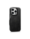 Hurtownia GSM - Case iCarer Curved Edge Oil Wax Echtleder Folio Case MagSafe Apple iPhone 15 Pro schwarz - ICR489 - {ean13} - Hurt