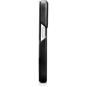 Hurtownia GSM - Etui iCarer Curved Edge Oil Wax Valódi Bőr Tok MagSafe Apple iPhone 15 Pro fekete - ICR489 - {ean13} - Hurt