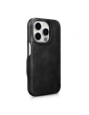 Hurtownia GSM - Case iCarer Curved Edge Oil Wax Echtleder Folio Case MagSafe Apple iPhone 15 Pro schwarz - ICR489 - {ean13} - Hurt