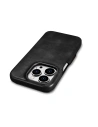 Hurtownia GSM - Case iCarer Curved Edge Oil Wax Echtleder Folio Case MagSafe Apple iPhone 15 Pro schwarz - ICR489 - {ean13} - Hurt