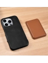 Hurtownia GSM - Case iCarer Curved Edge Oil Wax Echtleder Folio Case MagSafe Apple iPhone 15 Pro schwarz - ICR489 - {ean13} - Hurt