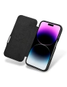 Hurtownia GSM - Case iCarer Curved Edge Oil Wax Echtleder Folio Case MagSafe Apple iPhone 15 Pro schwarz - ICR489 - {ean13} - Hurt