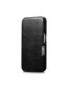 Hurtownia GSM - Etui iCarer Curved Edge Oil Wax Real Leather Folio Case MagSafe Apple iPhone 15 negre - ICR490 - {ean13} - Hurt