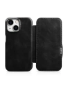 Hurtownia GSM - Etui iCarer Curved Edge Oil Wax Real Leather Folio Case MagSafe Apple iPhone 15 czarne - ICR490 - {ean13} - Hurt