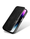 Hurtownia GSM - Etui iCarer Curved Edge Oil Wax Real Leather Folio Case MagSafe Apple iPhone 15 negre - ICR490 - {ean13} - Hurt