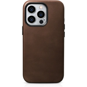 Hurtownia GSM - Etui iCarer Oil Wax Premium Leather MagSafe Apple iPhone 15 Pro Max brązowe - ICR491 - {ean13} - Hurt