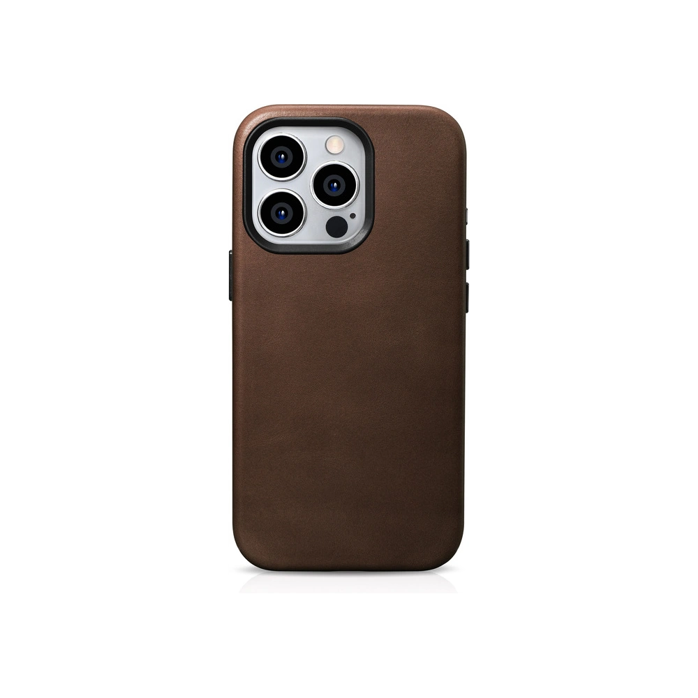 Hurtownia GSM - Etui iCarer Oil Wax Premium Leather MagSafe Apple iPhone 15 Pro Max brązowe - ICR491 - {ean13} - Hurt