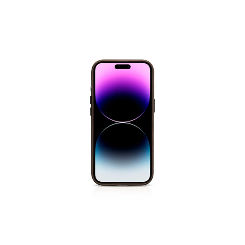 Etui iCarer Oil Wax Premium Leather MagSafe Apple iPhone 15 Pro Max brązowe