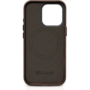 Hurtownia GSM - Etui iCarer Oil Wax Premium Leather MagSafe Apple iPhone 15 Pro Max brązowe - ICR491 - {ean13} - Hurt
