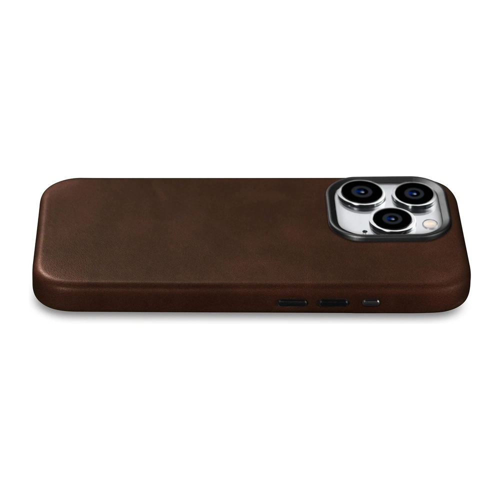 Hurtownia GSM - Etui iCarer Oil Wax Premium Leather MagSafe Apple iPhone 15 Pro Max brązowe - ICR491 - {ean13} - Hurt