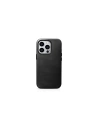 iCarer Oil Wax Premium Leather MagSafe Apple iPhone 15 Pro Max black