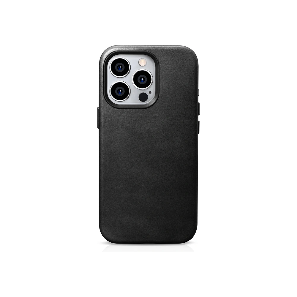 Hurtownia GSM - Case iCarer Oil Wax Premium Leder MagSafe Apple iPhone 15 Pro Max schwarz - ICR492 - {ean13} - Hurt