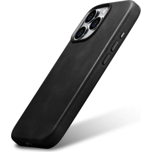 Hurtownia GSM - Etui iCarer Olaj Wax Prémium Bőr MagSafe Apple iPhone 15 Pro Max fekete - ICR492 - {ean13} - Hurt