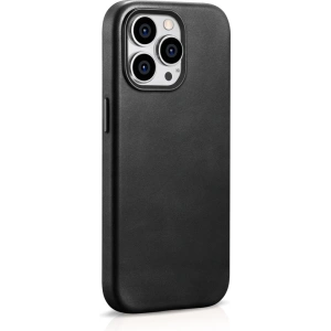 Hurtownia GSM - Etui iCarer Olaj Wax Prémium Bőr MagSafe Apple iPhone 15 Pro Max fekete - ICR492 - {ean13} - Hurt