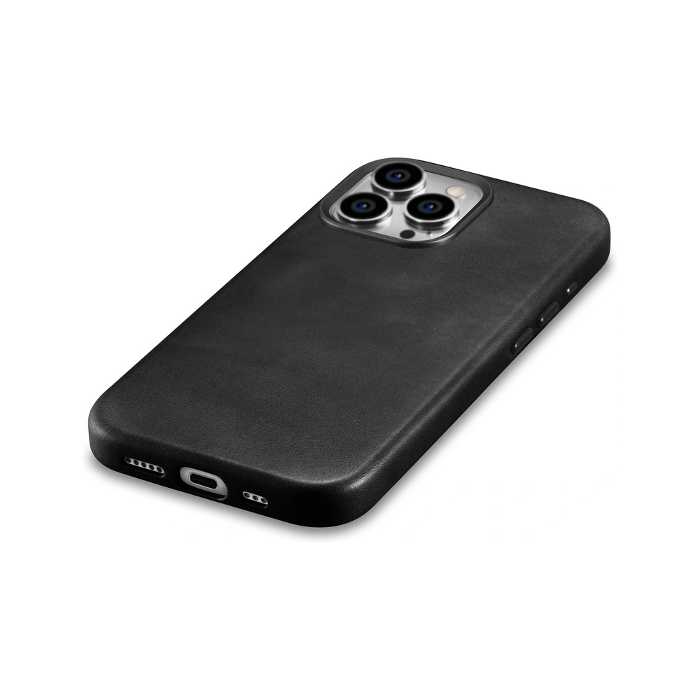 Hurtownia GSM - Etui iCarer Oil Wax Premium Leather MagSafe Apple iPhone 15 Pro Max czarne - ICR492 - {ean13} - Hurt