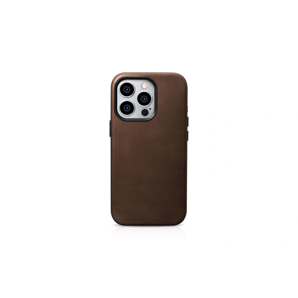 Hurtownia GSM - Case iCarer Oil Wax Premium Leather MagSafe Apple iPhone 15 Pro braun - ICR493 - {ean13} - Hurt