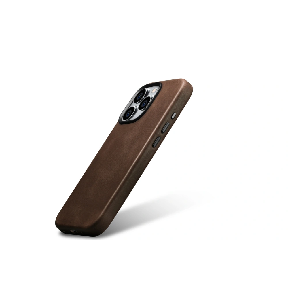Hurtownia GSM - Case iCarer Oil Wax Premium Leather MagSafe Apple iPhone 15 Pro braun - ICR493 - {ean13} - Hurt