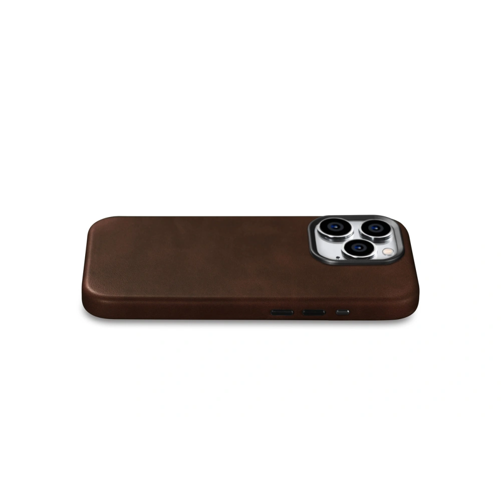 Hurtownia GSM - Case iCarer Oil Wax Premium Leather MagSafe Apple iPhone 15 Pro braun - ICR493 - {ean13} - Hurt