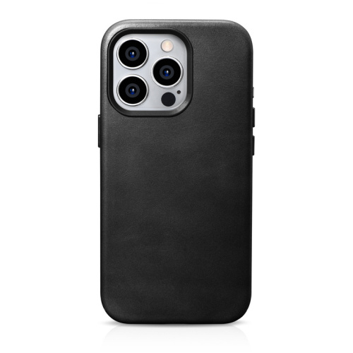 Hurtownia iCarer - 6975092680314 - ICR494 - Etui iCarer Oil Wax Premium Leather MagSafe Apple iPhone 15 Pro czarne - B2B homescreen