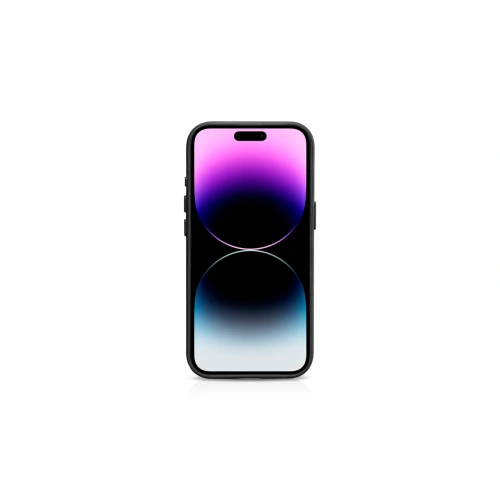 Etui iCarer Oil Wax Premium Leather MagSafe Apple iPhone 15 Pro czarne