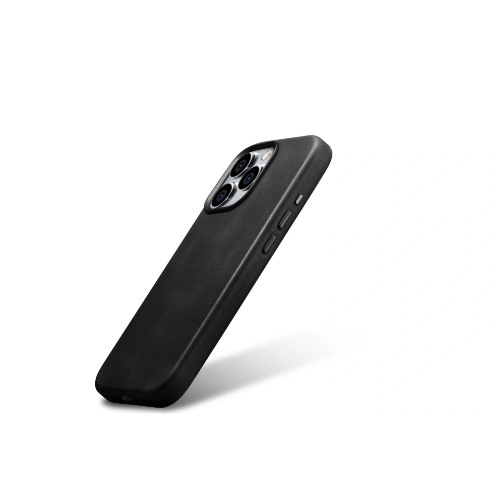 Hurtownia GSM - Case iCarer Oil Wax Premium Leder MagSafe Apple iPhone 15 Pro schwarz - ICR494 - {ean13} - Hurt
