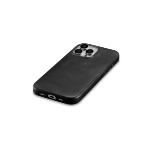 Hurtownia GSM - Etui iCarer Olajgyanta Prémium Bőr MagSafe Apple iPhone 15 Pro fekete - ICR494 - {ean13} - Hurt