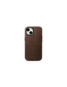 Hurtownia GSM - Case iCarer Öl Wachs Premium Leder MagSafe Apple iPhone 15 Plus / 14 Plus braun - ICR495 - {ean13} - Hurt