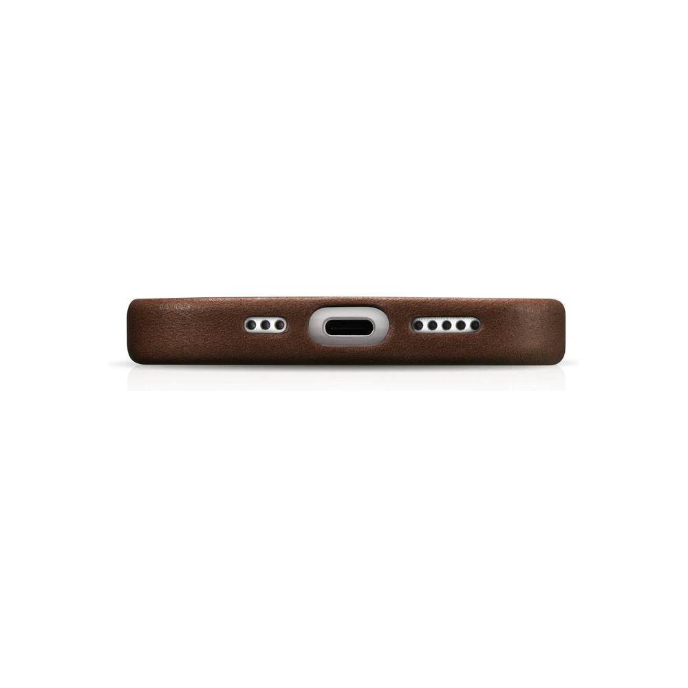 Hurtownia GSM - Etui iCarer Oil Wax Premium Leather MagSafe Apple iPhone 15 Plus / 14 Plus brązowe - ICR495 - {ean13} - Hurt