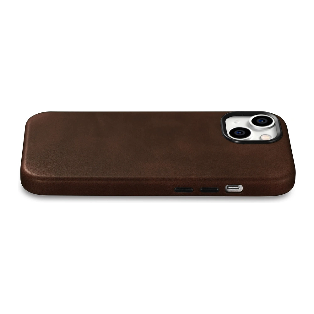 Hurtownia GSM - Etui iCarer Oil Wax Premium Leather MagSafe Apple iPhone 15 Plus / 14 Plus hnědé - ICR495 - {ean13} - Hurt