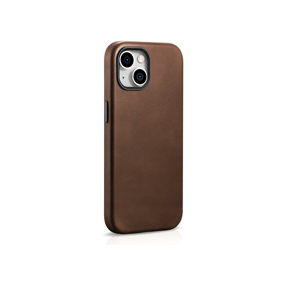 Hurtownia GSM - Etui iCarer Oil Wax Premium Leather MagSafe Apple iPhone 15 Plus / 14 Plus hnědé - ICR495 - {ean13} - Hurt