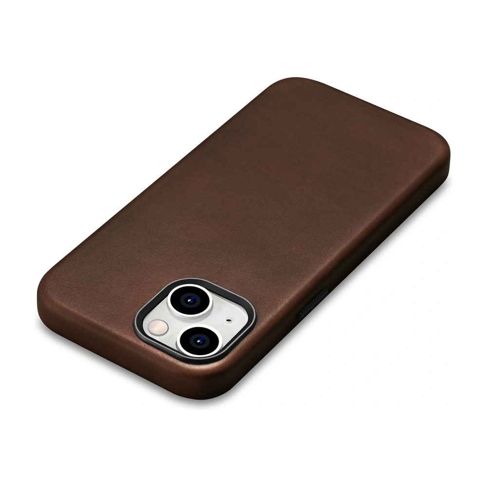 Hurtownia GSM - Etui iCarer Oil Wax Premium Leather MagSafe Apple iPhone 15 Plus / 14 Plus hnědé - ICR495 - {ean13} - Hurt