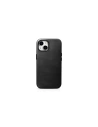 Case iCarer Oil Wax Premium Leather MagSafe Apple iPhone 15 Plus / 14 Plus schwarz