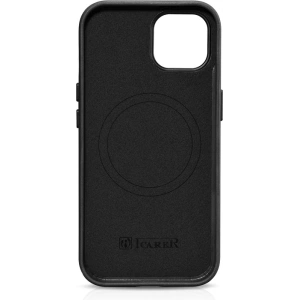Etui iCarer Oil Wax Premium Leather MagSafe Apple iPhone 15 Plus / 14 Plus negru