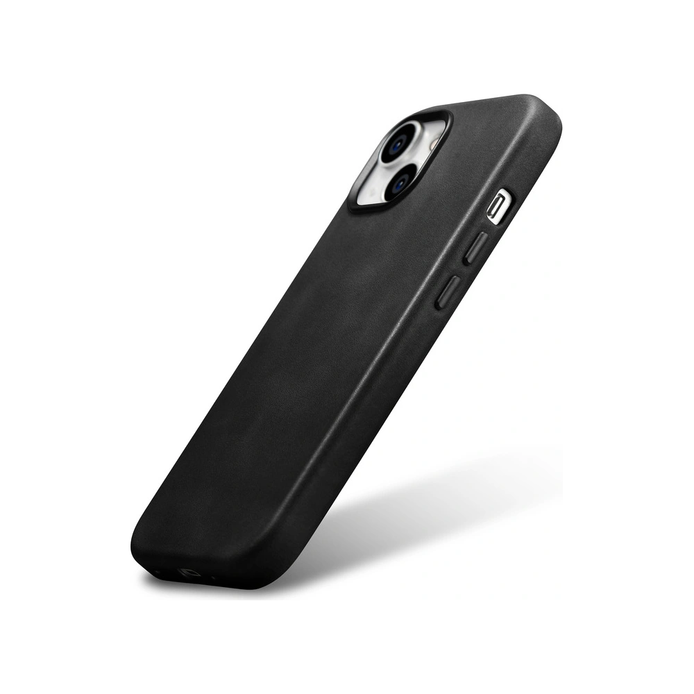 Hurtownia GSM - Case iCarer Oil Wax Premium Leather MagSafe Apple iPhone 15 Plus / 14 Plus schwarz - ICR496 - {ean13} - Hurt