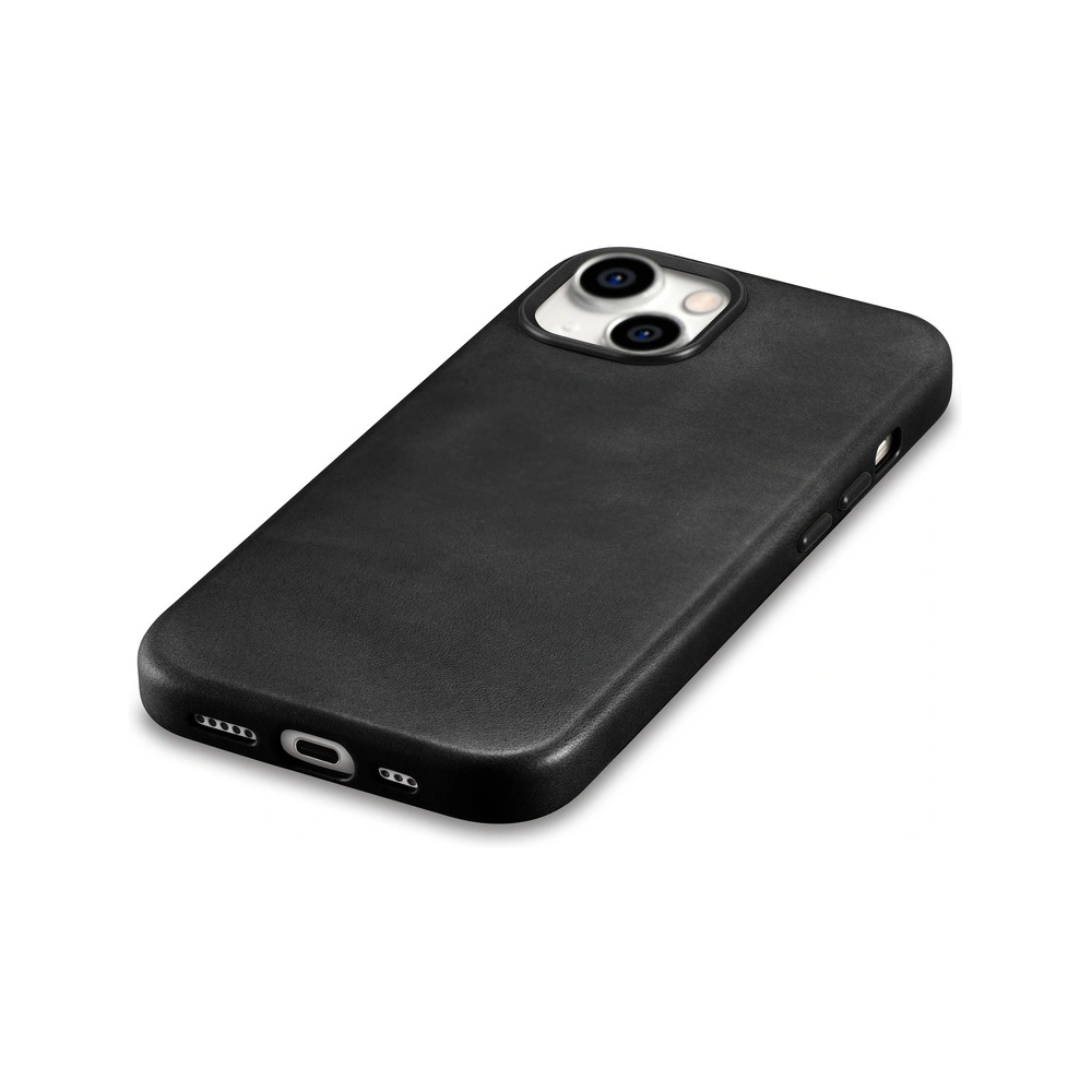 Hurtownia GSM - Etui iCarer Oil Wax Premium Leather MagSafe Apple iPhone 15 Plus / 14 Plus fekete - ICR496 - {ean13} - Hurt